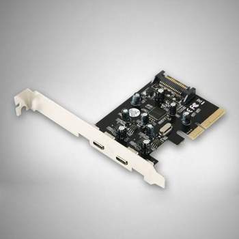 Coms USB 3.1 카드 Type C 2포트 PCI-E 배속 PCIexpress sata전원케이블 케이스팬