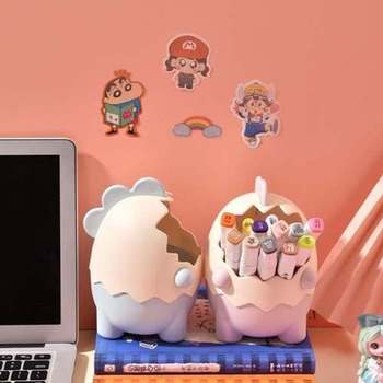 공룡 연필 꽂이 회전연필꽂이-WD41932__