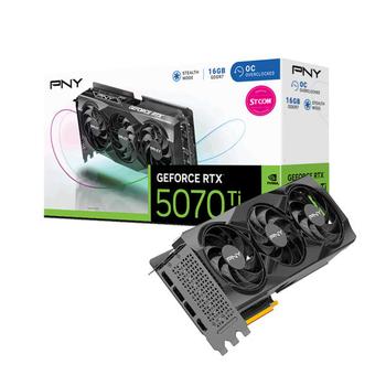 PNY 지포스 RTX 5070 Ti OC D7 16GB Triple Fan 그래픽카드 STCOM