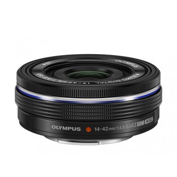 [해외] OLYMPUS 전동식 팬케이크 줌 렌즈 M.ZUIKO DIGITAL ED 14-42mm F3.5-5.6 EZ BLK