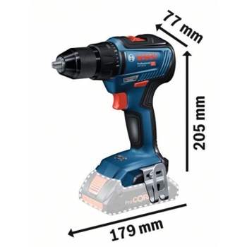 충전드릴18V (브러쉬리스) 본체만 리튬 13mm 55/28Nm 0-450/1750rpm 1.1kg GSR18V-55 Solo
