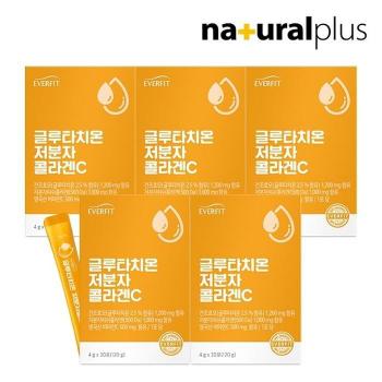 에버핏 글루타치온 저분자 피쉬 콜라겐 비타민C 30포 5박스 / 엘라스틴 (S50672477)