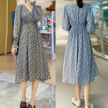 플라워 NOBA5789 베이직 직장인 원피스 여자 올데이 데일리 데