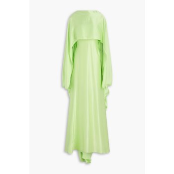 [해외] 록산다 실크 크레이프 드 신 레이어드 가운 그린 46376663162935390