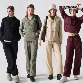 여성 프로텍션 윈드러너 아노락 셋업 4종택1