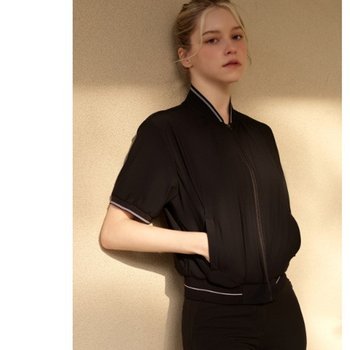 여성  트리코트 반팔 점퍼   6L-41391-199_US