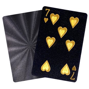 [오늘출발] 고급 플라스틱 포커 카드  트럼프 카지노칩 게임 블랙 카드 방수