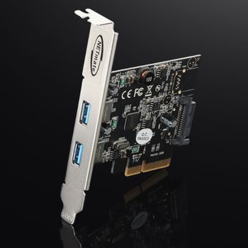 USB3.1 2포트 PCI Express카드 PCI카드 PCIEXPRESS 컴퓨터부품 메인보드USB확장 USBC타입포트