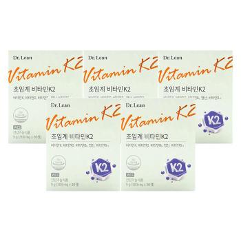 닥터린 초임계 비타민K2 300mg x 30정 x5박스 (S52547403)