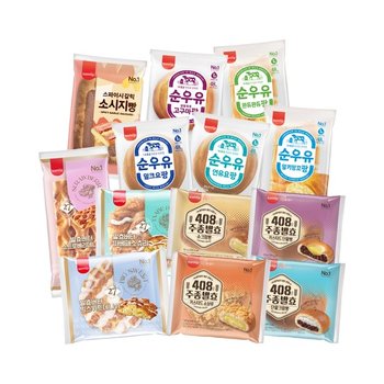 삼립 봉지빵 골라담기 12봉 택크림/단팥/보름달/주종발효 외