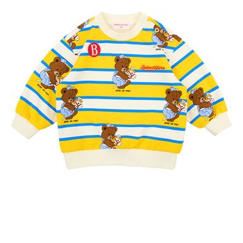 올 오버 플레이 베어 베이비 맨투맨 티셔츠_BP53MR139