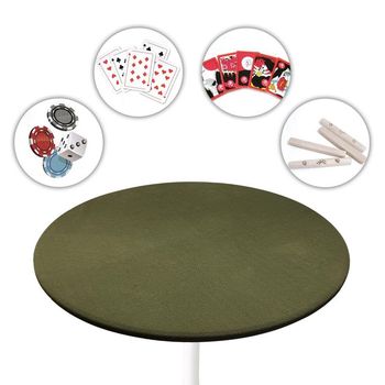 원형 화투 게임 포커 매트 테이블보 군용모포 커버 메트 침구