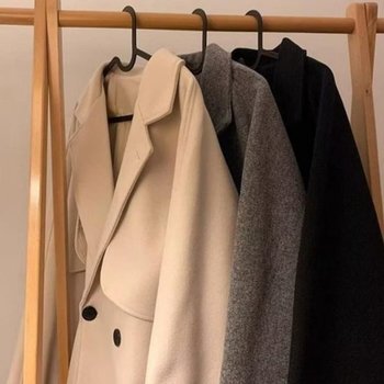 남자 캐주얼 오버핏 심플 트렌치 버튼 울 코트 OC-CT-SWFGZ1BJ