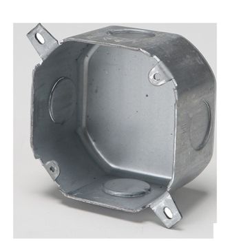 철재 매입 팔각 박스 54mm 데크용 배관설비 자재 1개 철박스 금속박스