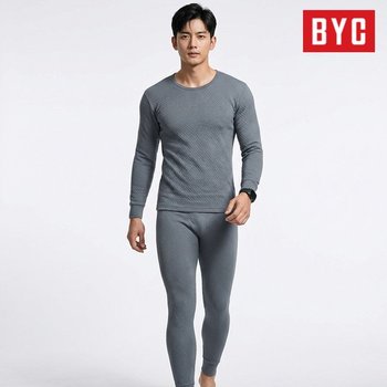 에어메리 남자 상하세트 순면 다크 그레이 할아버지 내복 BYT6680