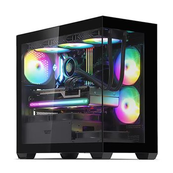 다크플래쉬 DS900M RGB 강화유리 (블랙)