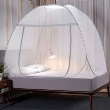 침대 714KEL06 방충 원터치 모기장 180x200cm 그레이 침대모기장킹사이즈 원터치모기장특대형 텐