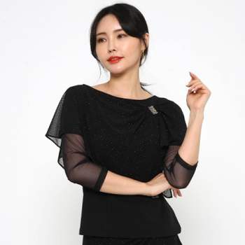 LDT25300 별망띠망토티 정장 라틴댄스 비즈 시즌 위한 복장 무대 무용 댄스