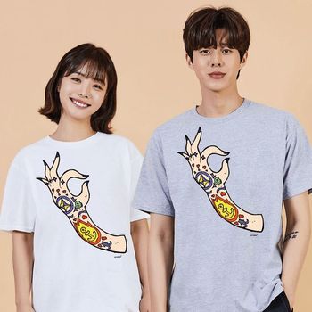 키밍 맨투맨 후드티 문신 히피 오케이 여름셔츠