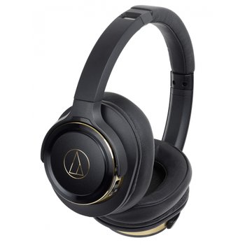 [해외] audio-technica SOLID BASS 무선 헤드폰 블랙 골드 ATH-WS660BT BGD