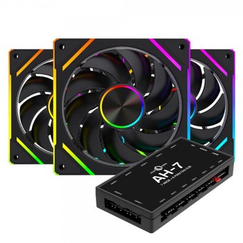 LEADCOOL EVO-120 ARGB PWM (컨트롤러/3팩, 블랙)