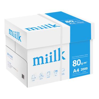 밀크 A4 복사용지(A4용지) 80g 2000매 1BOX[35989071]