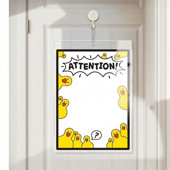 아크릴 메모보드 알림판 21x30cm 화이트 색상 걸이형 소식 전달 보드