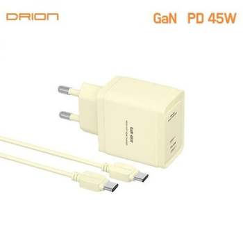 충전기 드리온 D 45W to C 후니케이스 C+C포트 T2 PD45W PD CC 갤럭시s24플러