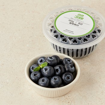 국산 생블루베리 100g 팩