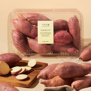 [농할 20% 할인쿠폰 다운로드]SSG 유기농 달수고구마 1.5kg/팩