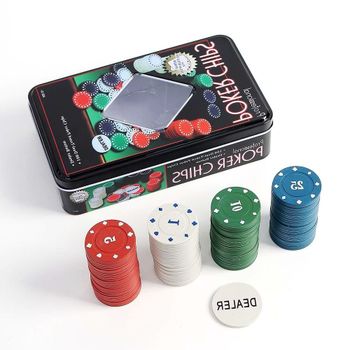 여행 숫자포커칩 4색 100p세트 룰렛 점수 숫자 토큰