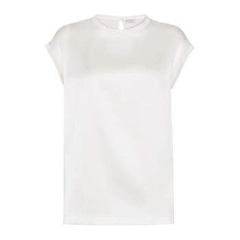 [해외] 브루넬로 쿠치넬리 모닐리 장식 새틴 티셔츠 M0C59EH500C600