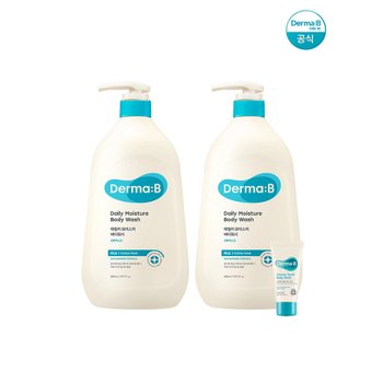더마비 데일리 모이스처 (대용량) 바디워시 코튼머스크향 880ml 2개