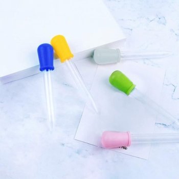컬러 미니 눈금 어항 물감 놀이 스포이드 5ml