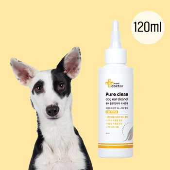 [마이펫닥터] 퓨어클린 강아지 귀세정제 귀청소 귀염증 약 귓병 클리너 100%천연 , 120ml, 1ea