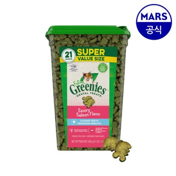 필라인 이빨과자 그리니즈 연어 닭고기 참치 595g