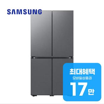 삼성 비스포크 AI 4도어 냉장고 884L (에센셜 다크 메탈) RM70F90Q2D 렌탈 60개월 월 61000원