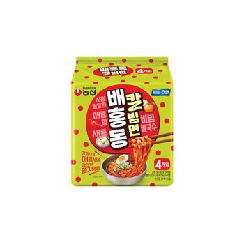 농심 농심 배홍동 칼빔면 128g 4입 멀티 4봉