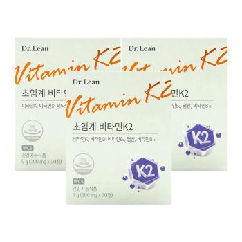 닥터린 초임계 비타민K2 300mg x 30정 x 3박스 (S17680915)