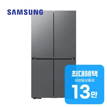 삼성 비스포크 AI 4도어 냉장고 905L (에센셜 다크 메탈) RM70F90R2DD 렌탈 60개월 월 49000원
