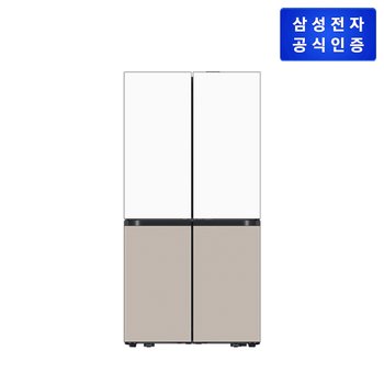 [신세계백화점]Bespoke AI 하이브리드 4도어 냉장고 [RM80F91M1XJ][894L][새틴 화이트 + 새틴 베이지]