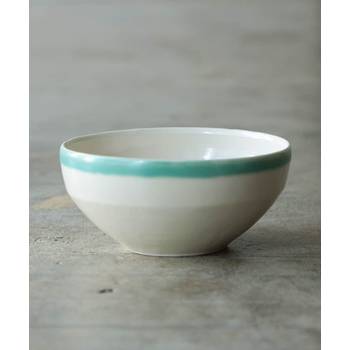 [BEAMS]세코 아리미 / 백자 녹색 유약 그릇 대형