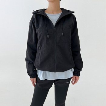 LMO 레이디스 운동골프웨어 고프코어 코드 시즌 후드스웨트 집업자켓 DBC 1800W