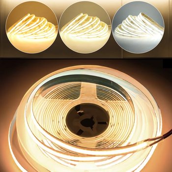 LED바 COB 면발광 12V LED 스트립 라이트 간판용 플렉시블 줄조명 라인바 10M