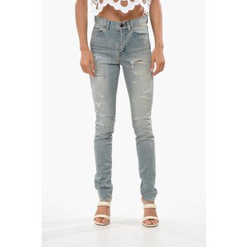 하이 슬림 핏 데님 High Waist Slim Fit Distressed Jeans 14cm 695815 145440169