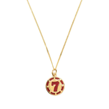 25 FW True Rocks 베가스 7 포커 칩 펜던트 네크리스 VEGAS7POKERCHIPNECKLACEWOME