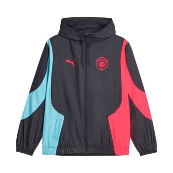 [해외] Puma 푸마 맨체스터 시티 프리매치 우븐 앤섬 자켓 다크 네이비 히어로 블루