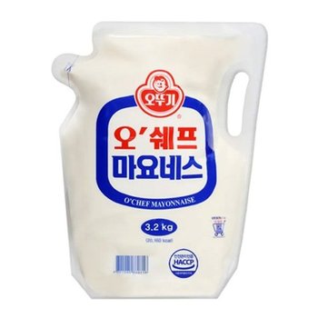 오뚜기 오쉐프 마요네즈 스탠딩파우치 3.2kg