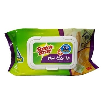 3M 올터치 막대걸레 물걸레 청소포 대형20매입 바닥청소용품 바닥걸레 (W79394C)