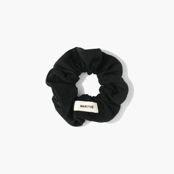 PQJ MFG45CAC501BLK W BASIC COTTON SCRUNCHIE black